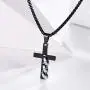 FaithHeart Cross Necklace, Stainless Steel/Gold Plated Christian Jewelry Church Baptism Gift Cross Pendant Necklaces for Men Women, Customize Available (Send Gift Box)