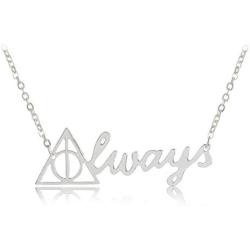 YINLIN Simple Triangular Geometry Hallow Deathly Pendant Necklace