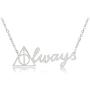 YINLIN Simple Triangular Geometry Hallow Deathly Pendant Necklace
