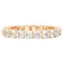 PAVOI 14K Gold Plated Rings Cubic Zirconia Love Ring | 3mm Cushion Cut Stackable Rings for Women | Gold Rings for Women