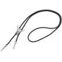 AZORA Western Cowboy Bolo Tie Men Leather Necktie Rope Cord Pendant Necklace Braided Jewelry for Men Kids Boy Girl