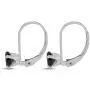1.00 Ct Natural Round Black Diamond Leverback Earring For Womens Sold By Brights Collection