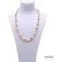 JYXJEWELRY Classic Multi-Color Pearl Necklace Bracelet Set 8-9mm Potato Shape Freshwater Cultured Pearl Jewelry Set for Women 19''