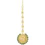 Aheli Indian Wedding Wear Polki Stone Beaded Choker Necklace with Maang Tikka Set Ethnic Fashion Jewelry for Women