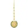 Aheli Indian Wedding Wear Polki Stone Beaded Choker Necklace with Maang Tikka Set Ethnic Fashion Jewelry for Women