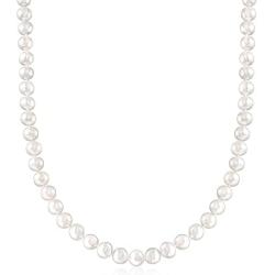 Ross-Simons 7-8mm Cultured Pearl Necklace With Sterling Silver Magnetic Clasp