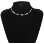 The Woos Bohemian Cute Butterfly Choker Necklace Gold Butterfly Crystal Clavicle Chain Elegant Statement Collar Shining Female Chocker Jewelry