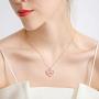 ENSIANTH Mama Bear Necklace Heart Pendant Gift for Mothers Day