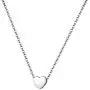 Hipunk Tiny Small Necklace Womenm 316L Stainless Steel Minimalist Dainty Music/Heart/Triangle/Pentagon/Hexagon Pendant Polished Birthday Jewelry