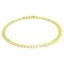 Nuragold 10k Yellow Gold 4mm Solid Cuban Curb Link Chain Bracelet or Anklet, Womens Mens Lobster Lock 7'' 7.5'' 8'' 8.5'' 9''