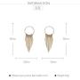 Globalwin Jewellery Stylish Metal Lady Earring Drop Ear Studs Ear Dangler Ear Hoops Handmade Earrings for Women