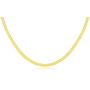 .925 Gold Plated Sterling Silver 3MM, 4.5MM, 5.5MM or 7MM Flexible Flat Magic Herringbone Chain Necklace - Multiple Lengths Available