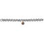 LUX ACCESSORIES Halloween Black Tattoo Stretchable Choker Glittery Pumpkin Cat Pendant