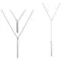 Gold/Silver Simple Y Lariat Pendant Necklace Adjustable Circle Long Layered Jewelry Set for Women Gold/Silver Simple Y Lariat Pendant Necklace Adjustable Circle Long Layered Jewelry Set for Women