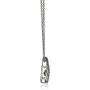 Jewelili Sterling Silver 1/10 Cttw Natural White Round Dancing Diamond Drop Pendant Necklace, 18'' Rolo Chain
