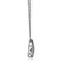 Jewelili Sterling Silver 1/10 Cttw Natural White Round Dancing Diamond Drop Pendant Necklace, 18'' Rolo Chain Jewelili Sterling Silver 1/10 Cttw Natural White Round Dancing Diamond Drop Pendant Necklace, 18'' Rolo Chain