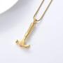 zeqingjw Hammer Urn Necklace for Ashes Memorial Cremation Jewelry Ash Holder Stainless Steel Keepsake Pendant Necklace for Men Women