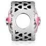 CKK Charm Classic Flower Charm S925 Sterling Silver Bead Compatible with Pandora Bracelet Women DIY Jewelry (Gradient Pink)