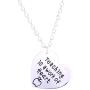Luvalti Teaching is a Work of Heart Pendant Necklace - Teacher Appreciation Gift - Thank You Gifts