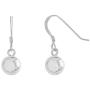 Ritastephens Sterling Silver Shiny Ball Dangle Drop Hook Clasp Earrings 8mm, 10mm