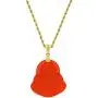 Laughing Buddha Red Jade Pendant Necklace Rope Chain Genuine Certified Grade A Jadeite Jade Hand Crafted, Jade Neckalce, 14k Gold Filled Laughing Jade Buddha necklace, Jade Medallion
