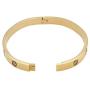 Baoli 18k Gold 10 Cz Diamond Blank Plain Bangle bracelet for women