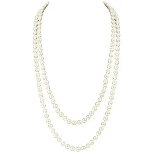 Art Deco Fashion Faux Pearls Necklace 1920s Pearls Necklace Gatsby Accessories Vintage Costume Jewelry Cream Long Necklace for Women Art Deco Fashion Faux Pearls Necklace 1920s Pearls Necklace Gatsby Accessories Vintage Costume Jewelry Cream Long Necklace for Women