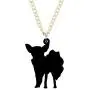 NEWEI Acrylic Sweet Chihuahua Dog Puppy Necklace Chain Pendant Collar Fashion Animal Pet Jewelry for Women Gifts Charm NEWEI Acrylic Sweet Chihuahua Dog Puppy Necklace Chain Pendant Collar Fashion Animal Pet Jewelry for Women Gifts Charm