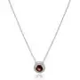 Rhodium Plated Sterling Silver Gemstone and Created White Sapphire Round Halo Earrings and Pendant Necklace Jewelry Set - Choice of Gem Colors Rhodium Plated Sterling Silver Gemstone and Created White Sapphire Round Halo Earrings and Pendant Necklace Jewelry Set - Choice of Gem Colors