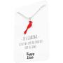 Cardinal Necklace For Women – Cute Red & Silver Charm – Cardinals Appear When Angels Are Near Message Card
