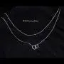 Layered Circle Choker Necklace S925 Sterling Silver Dainty Simple Choker Necklace for Women Girl Layered Circle Choker Necklace S925 Sterling Silver Dainty Simple Choker Necklace for Women Girl