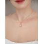 SWEETV Crystal Teardrop Wedding Jewelry Sets for Brides Birdesmaids, Rhinestone Cubic Zirconia Bridal Backdrop Necklace and Earrings Jewelry Sets for Women, Prom Costume Jewelry