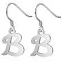 POTIY Silver Initial Earrings Fashion Alphabet Letter Earrings for Women Girls 26 Initials Jewelry Gift POTIY Silver Initial Earrings Fashion Alphabet Letter Earrings for Women Girls 26 Initials Jewelry Gift
