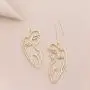 4 Pairs Abstract Face Earrings Set Original Freedom Female Body Form Wire Earrings Funny Hollow Face Dangle Stud Earrings Abstract Body Lady Face Dangle Earrings for Women Girls