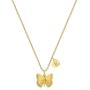 MONOZO Initial Butterfly Necklace for Women - 14K Gold Filled Cute Initial Butterfly Necklace Girls Heart Letter Pendant Butterfly Jewelry Necklace for Women Teen Girls Alphabet A-Z