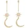 Meolin Star Moon Round Tassel Dangle Drop Earrings Stud Earrings for Women Jewelry