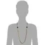 COOLSTEELANDBEYOND Gold Black Statement Necklace Multi-Strand Long Chains with Black Gem Stone Charms Pendant, Dress COOLSTEELANDBEYOND Gold Black Statement Necklace Multi-Strand Long Chains with Black Gem Stone Charms Pendant, Dress
