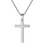 Classic Cross Pendant Mens Necklaces for Mens Women 16 18 20 22 24 Inches 316L Stainless Steel Chain Gold/Silver/Black Tone