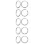 Small Silver Hoop Earrings - 3 Pairs Small Hoop Earrings for Women Men Gifts Hypoallergenic 925 Sterling Silver Hoop Earrings Endless Tiny Hoop Earrings Set for Cartilage Nose Lip Ring(8/10/12mm)