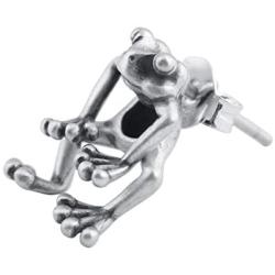 LOVECOM 2 Piece Frog 925 Sterling Silver Dangle Post Earrings for Women Girls Cute Frog Vintage Animal Earring Jewelry Gifts( 2 Ways To Wear)