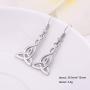 VASSAGO Nordic Irish Viking Celtic Trinity Triquetra Knot Heart Drop Earring for Women Girls VASSAGO Nordic Irish Viking Celtic Trinity Triquetra Knot Heart Drop Earring for Women Girls