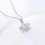 925 Sterling Silver Yoga Om Lotus Flower Pendant Necklace Inspirational Gift for Women Girls,18 inch 925 Sterling Silver Yoga Om Lotus Flower Pendant Necklace Inspirational Gift for Women Girls,18 inch