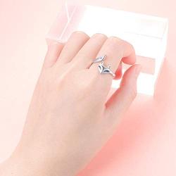 S925 Sterling Silver Love Heart Animal Pendant Necklace Ring