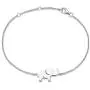 FANCIME White/Yellow/Rose Gold Plated 925 Sterling Silver Cute Cable Link Chain Dainty Delicate Elephant Bracelet Jewelry For Women Girls, 15 + 3cm FANCIME White/Yellow/Rose Gold Plated 925 Sterling Silver Cute Cable Link Chain Dainty Delicate Elephant Bracelet Jewelry For Women Girls, 15 + 3cm