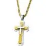 yiyifu Cross Necklace for Men Titanium Steel Pendant Necklace Domineering Mens and Womens Jewelry Christian Accessories Three Layer Chains