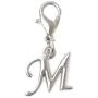 Its All About...You! Letter, 26 Letter Options A-Z, Initial Stainless Steel Clasp Clip on Charm