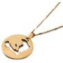 The Republic of Haiti Map Pendant Necklace Chain Port-AU-Prince Map Jewelry