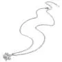 ChicSilver Yoga Lotus Flower Heart Necklace, Dainty Simple 925 Sterling Silver Pendant Necklace Lotus Flower Jewelry for Women