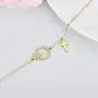 BEBEWO 10K 14K 18K Yellow Gold Cross Bracelet, Honey Bee Bracelet, Flower Bracelet, Gold Bracelet Jewelry for Women, 6.5''+1''+1'' BEBEWO 10K 14K 18K Yellow Gold Cross Bracelet, Honey Bee Bracelet, Flower Bracelet, Gold Bracelet Jewelry for Women, 6.5''+1''+1''