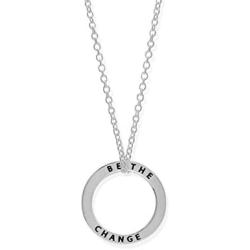 Boma Jewelry Sterling Silver Be the Change Circle Necklace, 18 Inches